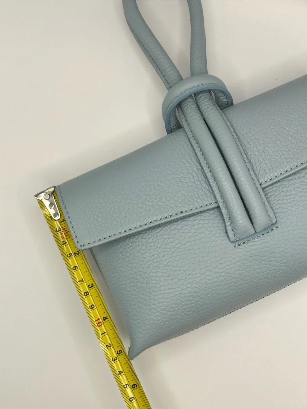 Borse In Pelle Leather Knot 3-Way Wristlet Clutch Crossbody